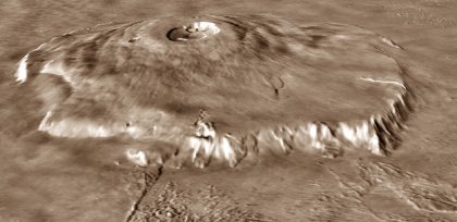 [Foto: Monte Olympus - ricostruzione in 3D]
