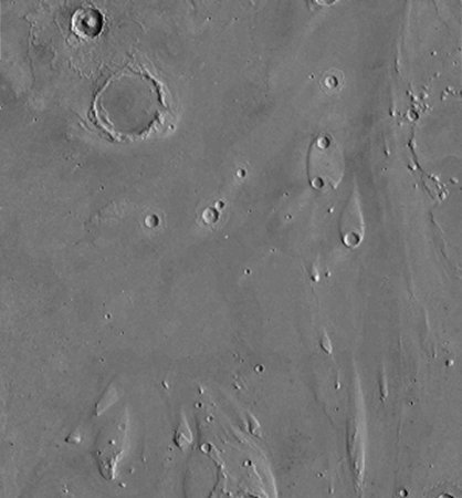 [Foto: Ares Vallis - Isole a forma di goccia]