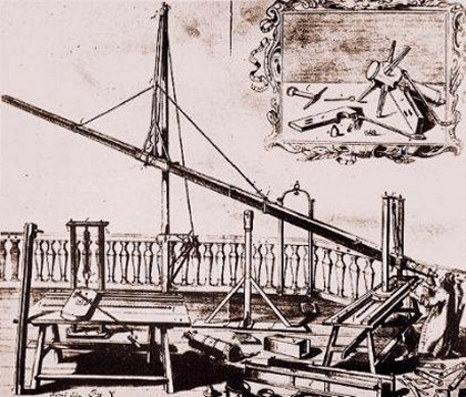 [Foto: Telescopio di Hevelius da 60 piedi]